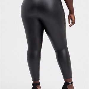Torrid Platinum Legging-Faux Leather-Black
